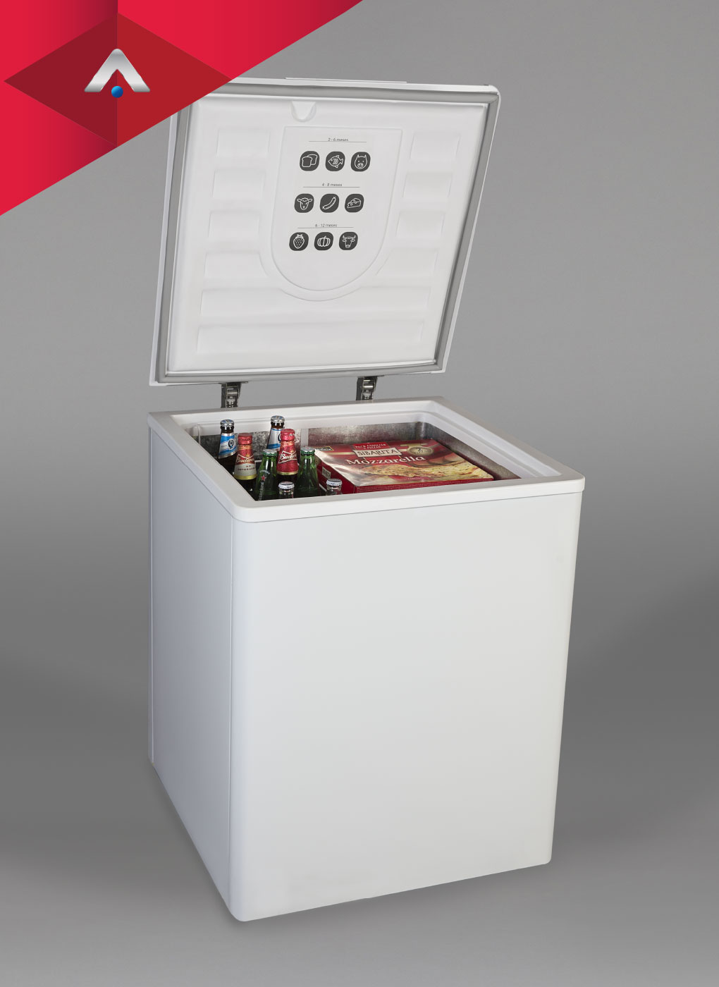 Heladera bajo mesada con capacidad interior H135.