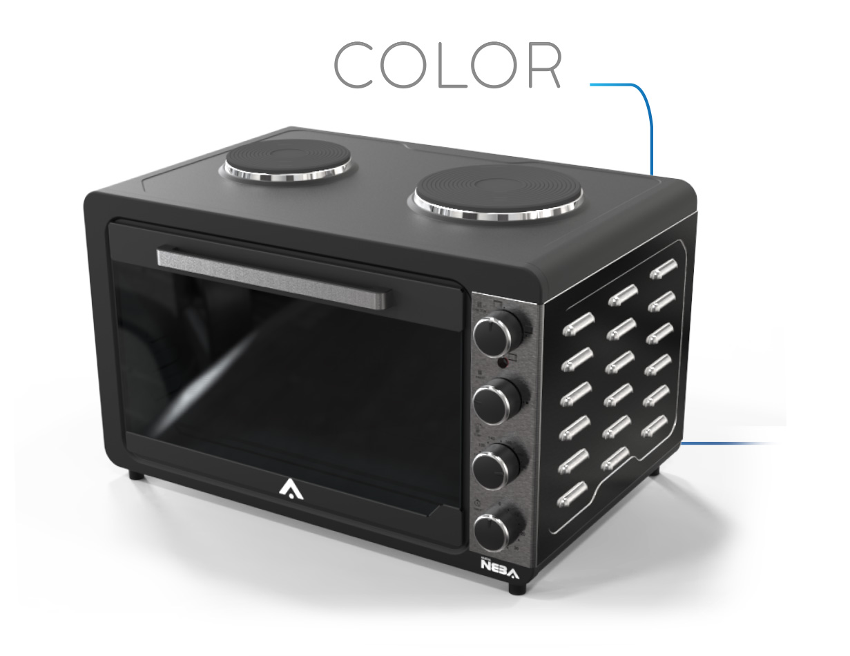 Horno electrico de 52 LTS. 